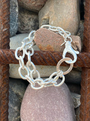 Double Link Sterling Silver Bracelet