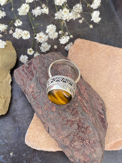 Bold Tiger Eye Ring