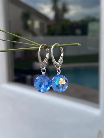 Blue Crystal Earrings