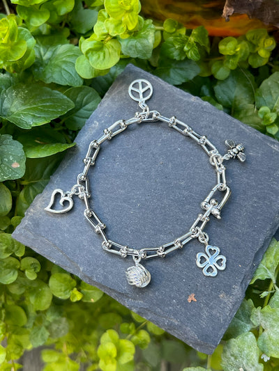 Sterling Silver Charmed Bracelet
