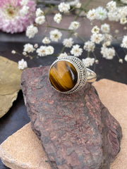 Bold Tiger Eye Ring