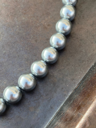 Graphite Pearl Necklace