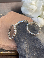 Connected Heart Stacking Rings