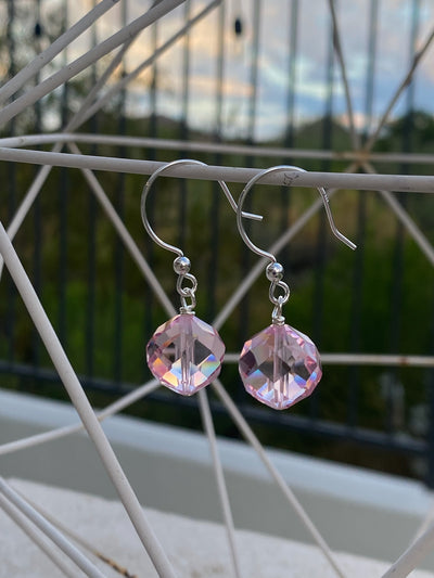 Pink Crystal Earrings