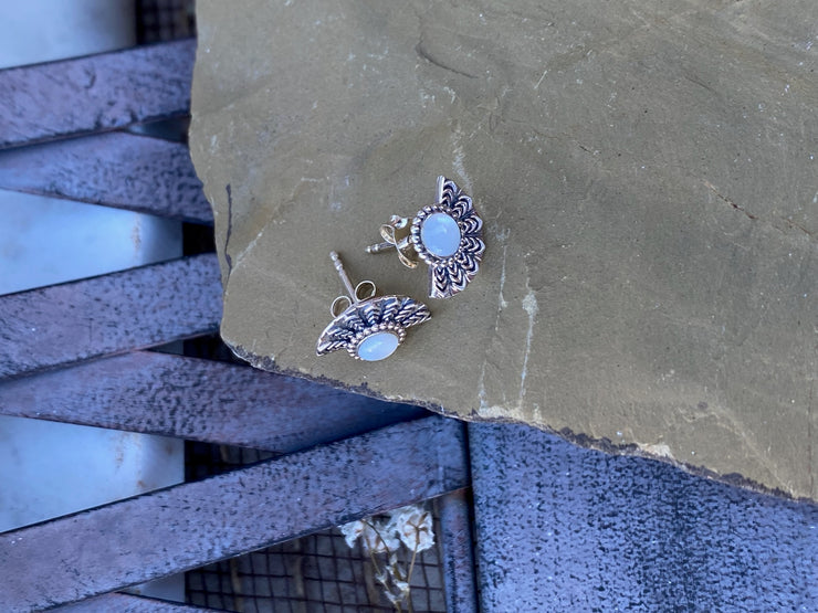 Opal Wave Earrings