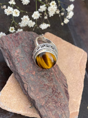 Bold Tiger Eye Ring