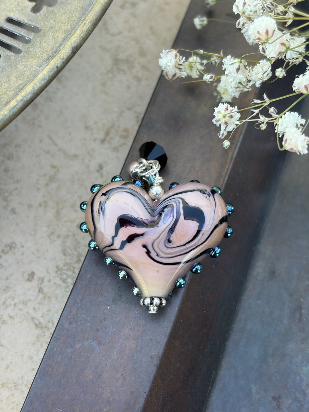 BonBon様】Knobbly Studio HEART LOCKET Silver Diamond Heart Locket 