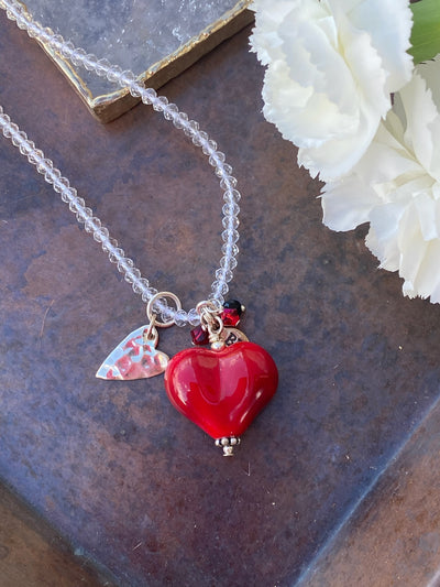 Really Red Crystal Necklace