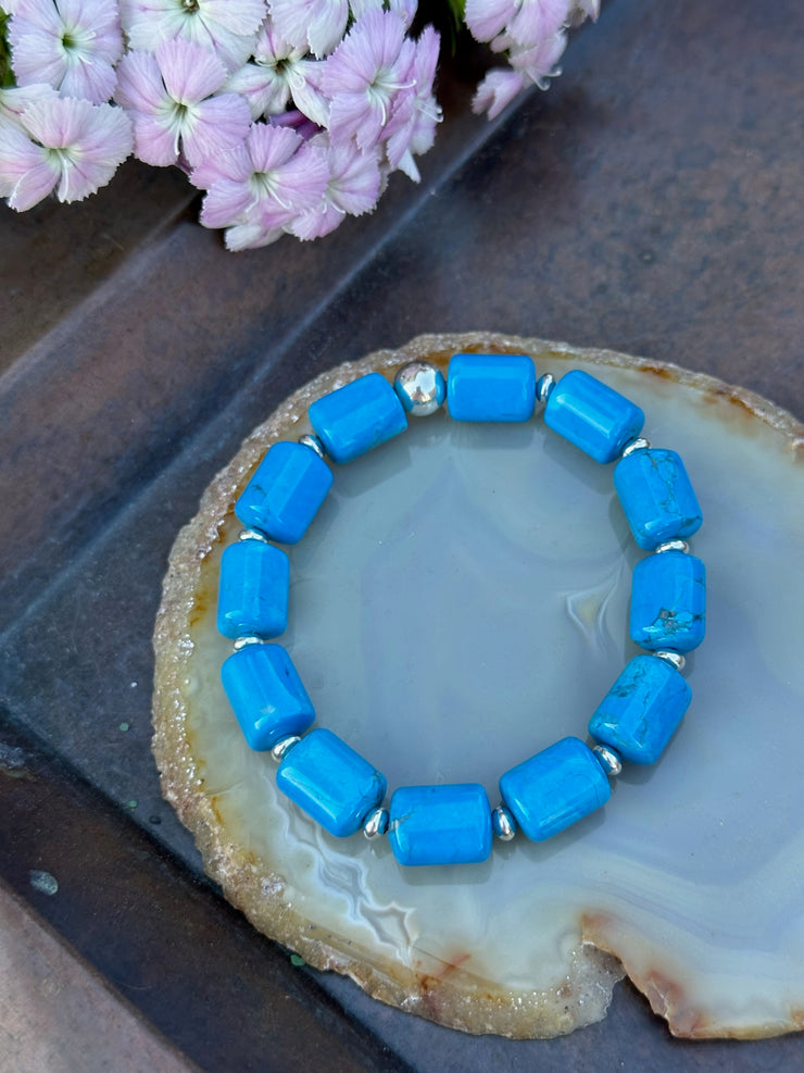 Turquoise Barrel Bracelet
