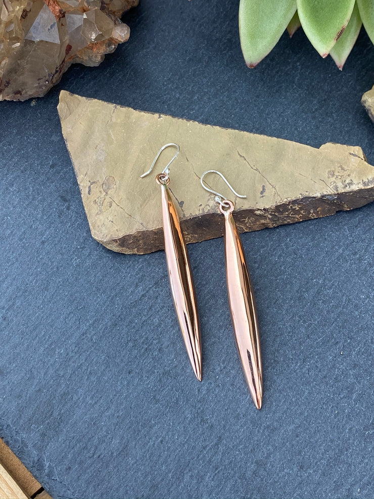 Copper Spike Earrings