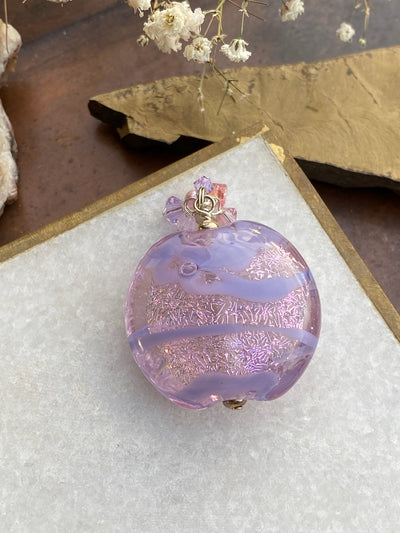 Princess Blush Lentil Pendant