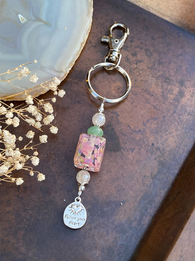Pink Petals Keychain