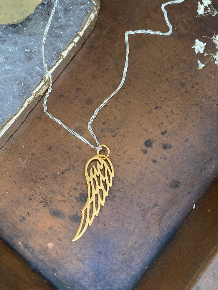 Bronze Wing Necklace